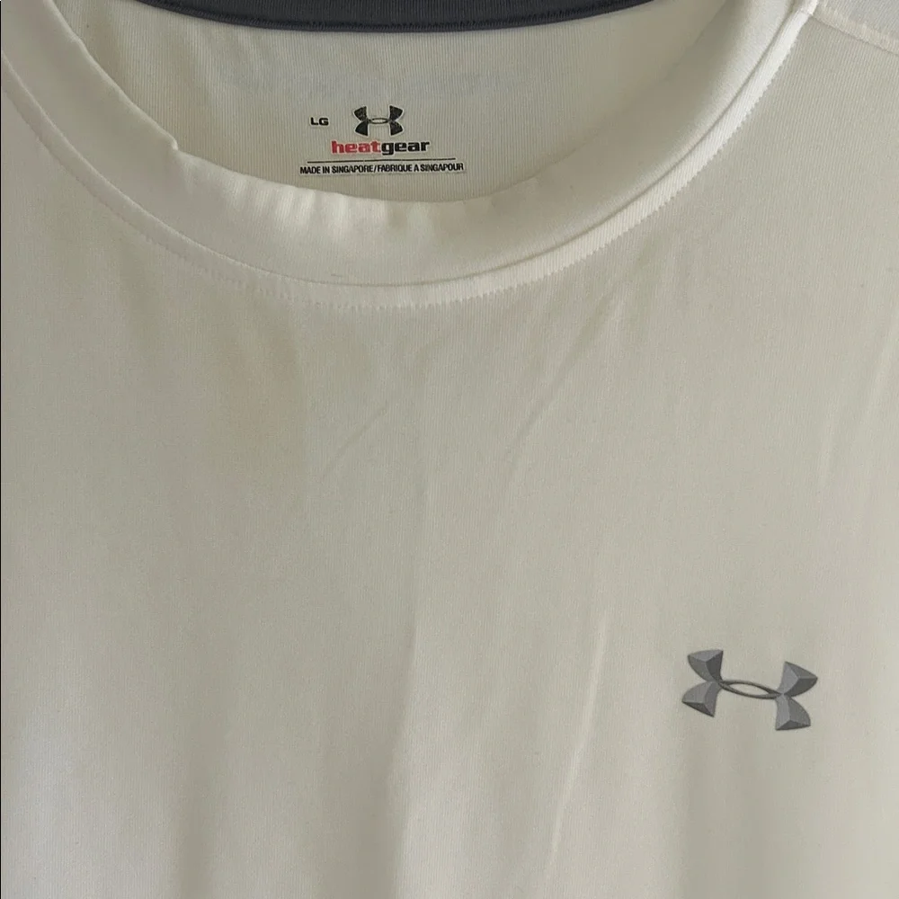 Under Armour Off-White Tee with Logo